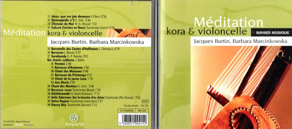 MEDYTACJA Barbara Marcinkowska (wiolonczela) Jacques Burtin Kora 2017