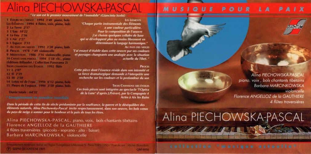 MUZYKA DLA POKOJU Alina PIECHOWSKA-PASCAL Barbara Marcinkowska (Violoncello) 2005