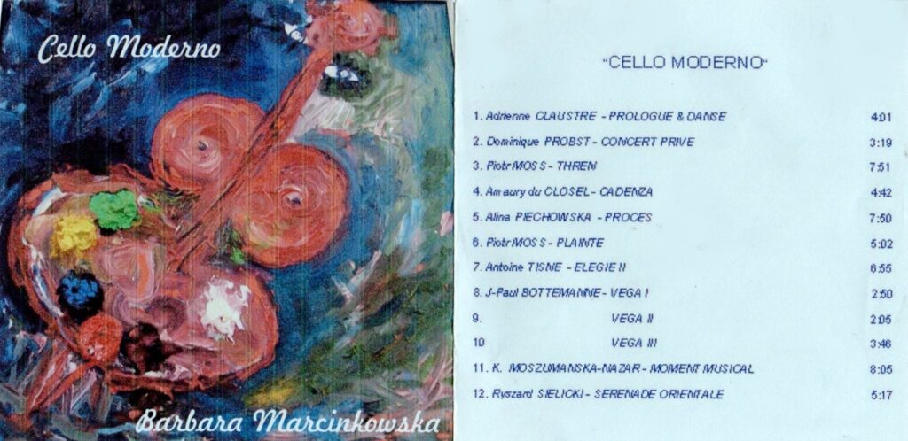 CELLO MODERNO Barbara Marcinkowska (Violoncello)