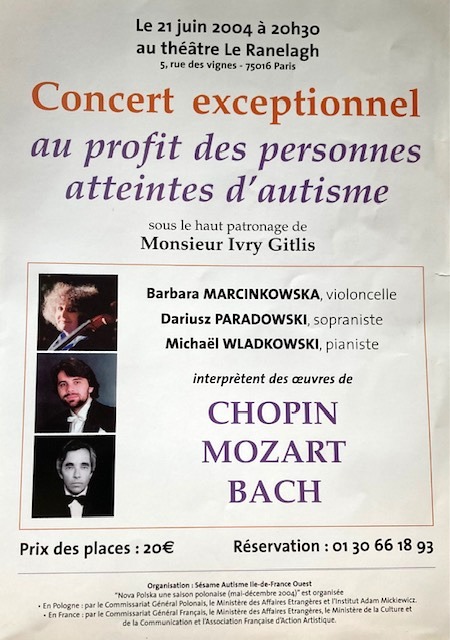 Concert_exceptionnel_au+profit_des_personnes_Barbara_Marcinkowska_afisz Concert exceptionnel au profit des personnes atteintes d'autisme sous le haut patronage de Monsieur Ivry Gitlis